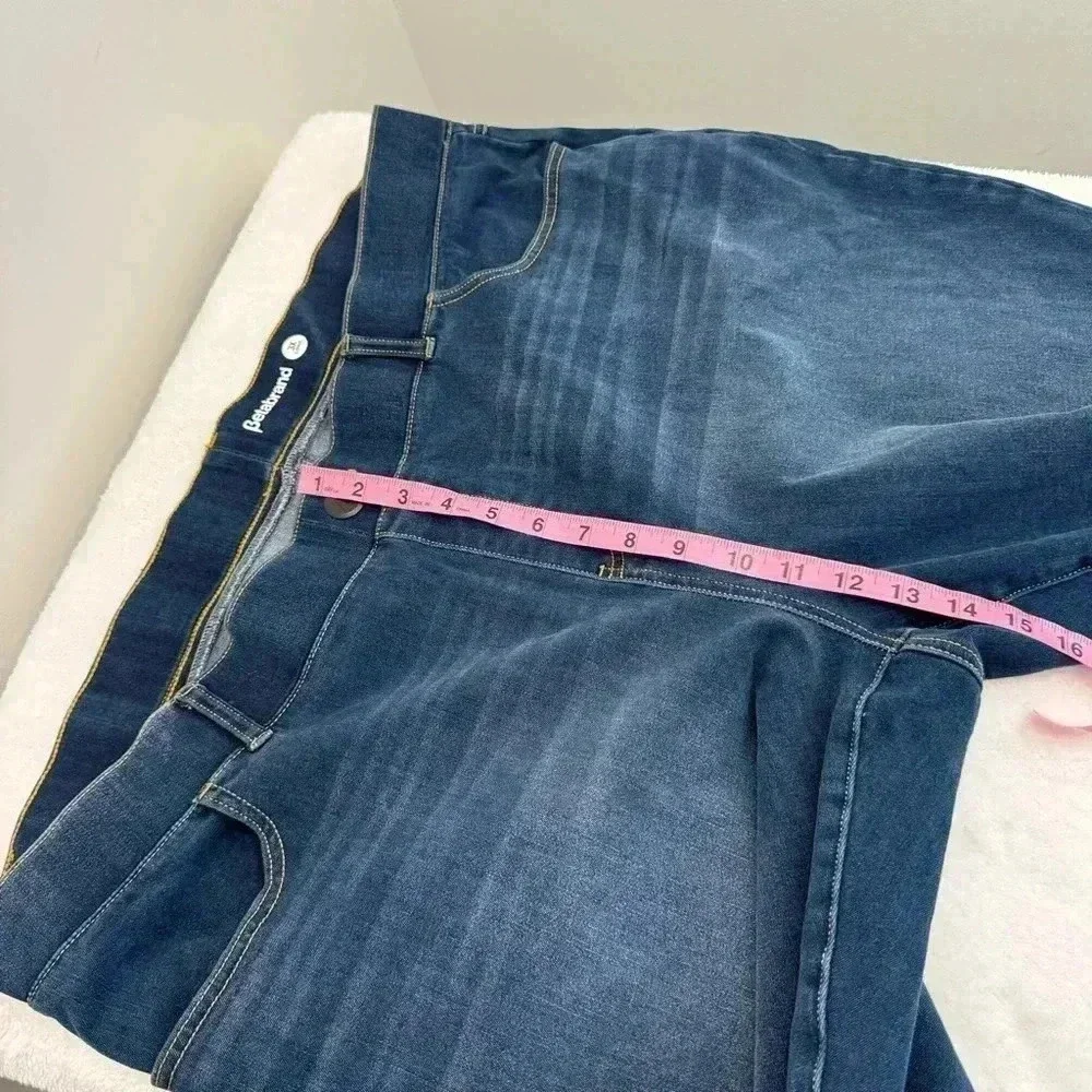 Betabrand Yoga‎ Denim Skinny Jeans Womens 3X Long Pull On Jeans